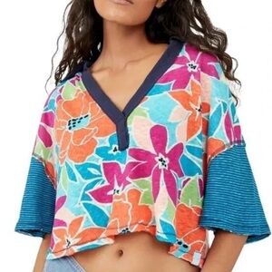 NWT FREE PEOPLE ON A BOAT BOXY CROP TOP IN SMALL